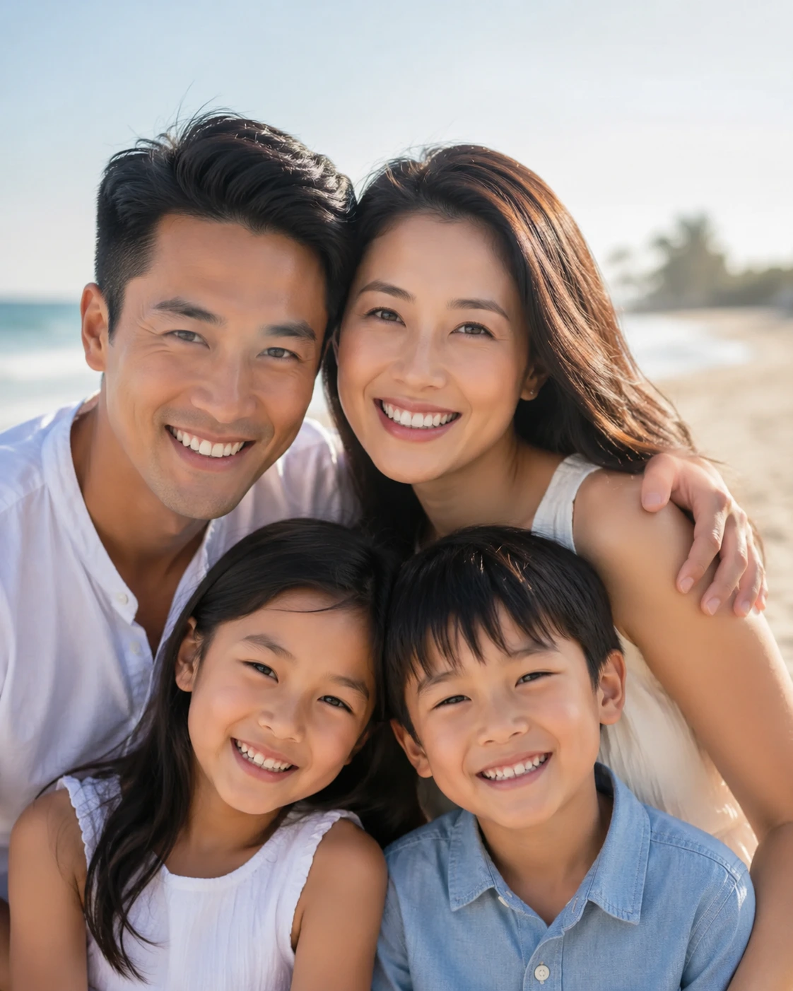 Happy family smiling at Finch Midland Dental in Scarborough