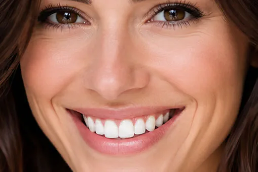 Perfect smile after gum lift procedure